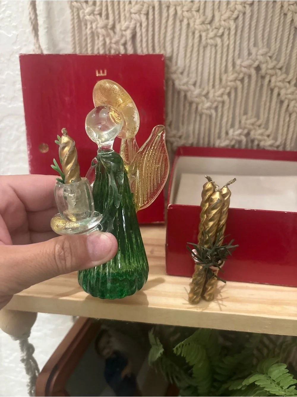 Vintage Murano Italian glass angel figurine